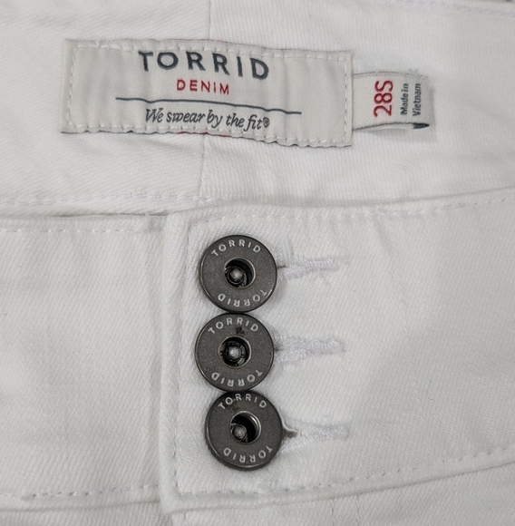 Torrid White Jegging Skinny Slim Fit Ankle Jeans High Rise Curvy Plus Comfy 5X - Picture 8 of 12
